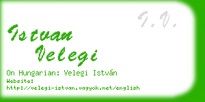 istvan velegi business card