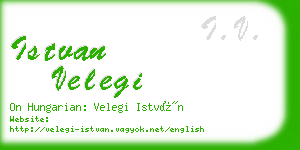 istvan velegi business card